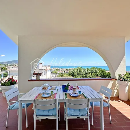 245 - Strepitoso Trilocale Al Primo Piano Con Bellissima Vista Mare - Inclusa Al White Club Apartman Marcelli
