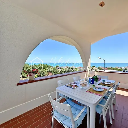 245 - Strepitoso Trilocale Al Primo Piano Con Bellissima Vista Mare - Inclusa Al White Club * Marcelli